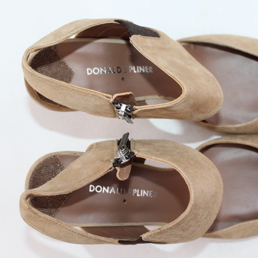 Donald J. Pliner Camel Brown Stingray Brava Stiletto Heels #130 - Picture 7 of 10